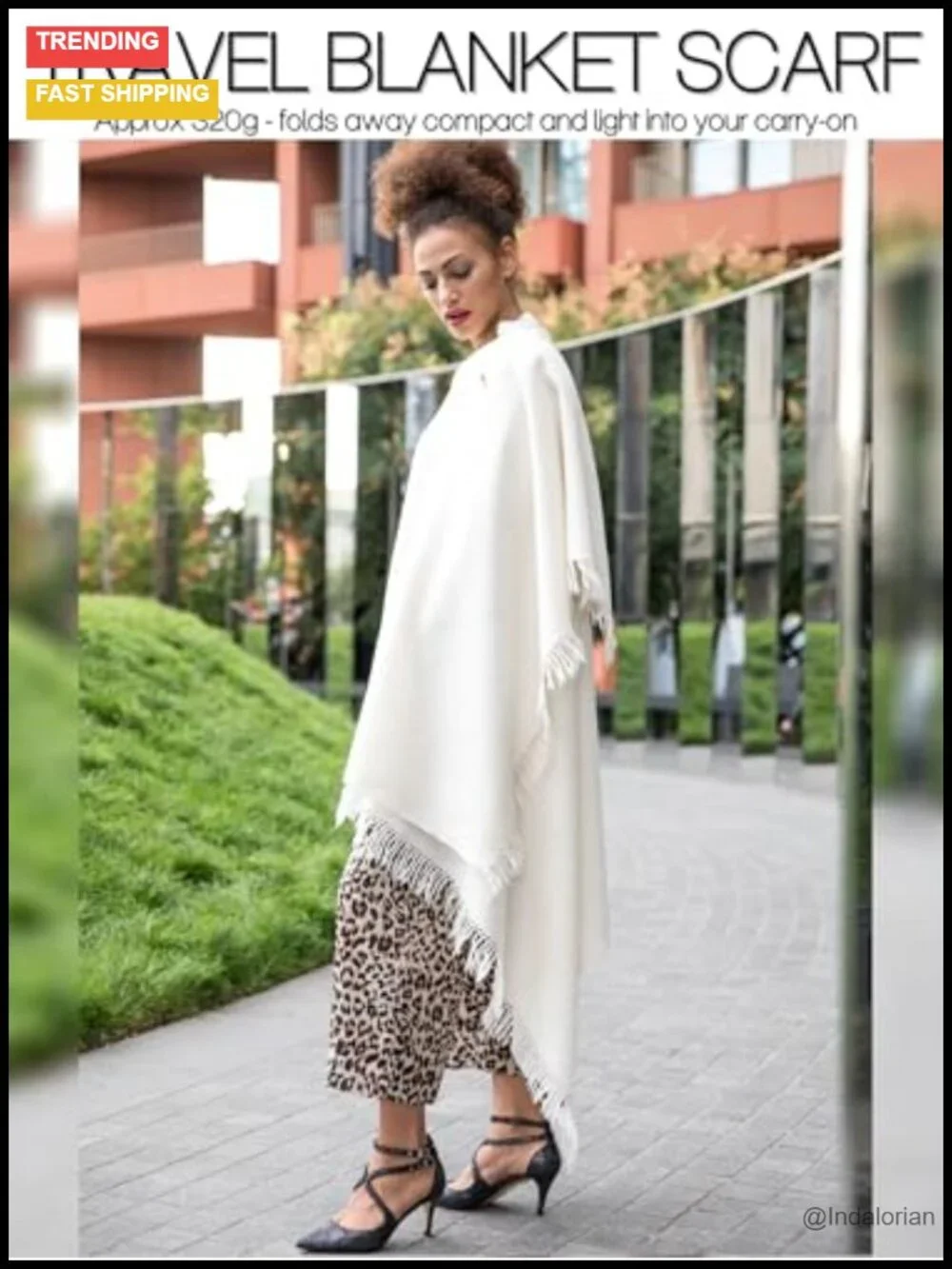 100% Merino Wool Pashmina Shawl Wrap - Oversized Blanket Scarf - Handmade